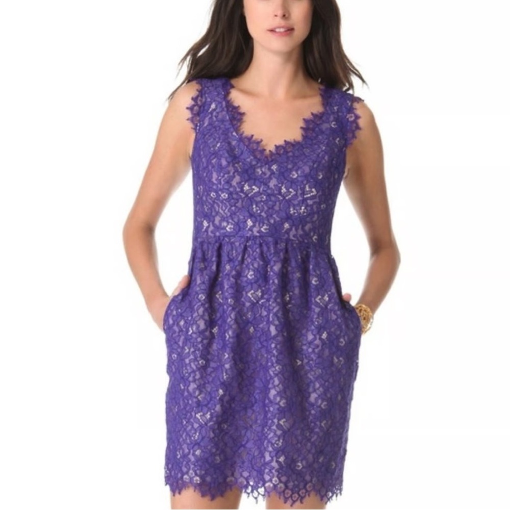 Shoshanna Purple Lace Dress size 4